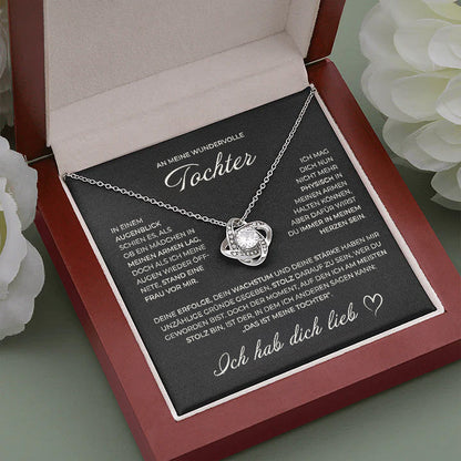 S925 Sterling Silber Knotenkette - An meine wundervolle Tochter